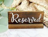 Wood Reserved Sign Collection
