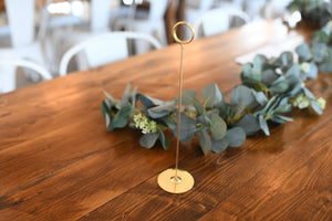 Gold Table Number Holder Collection
