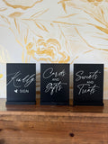 Black Wood Sign Collection