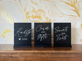 Black Wood Sign Collection