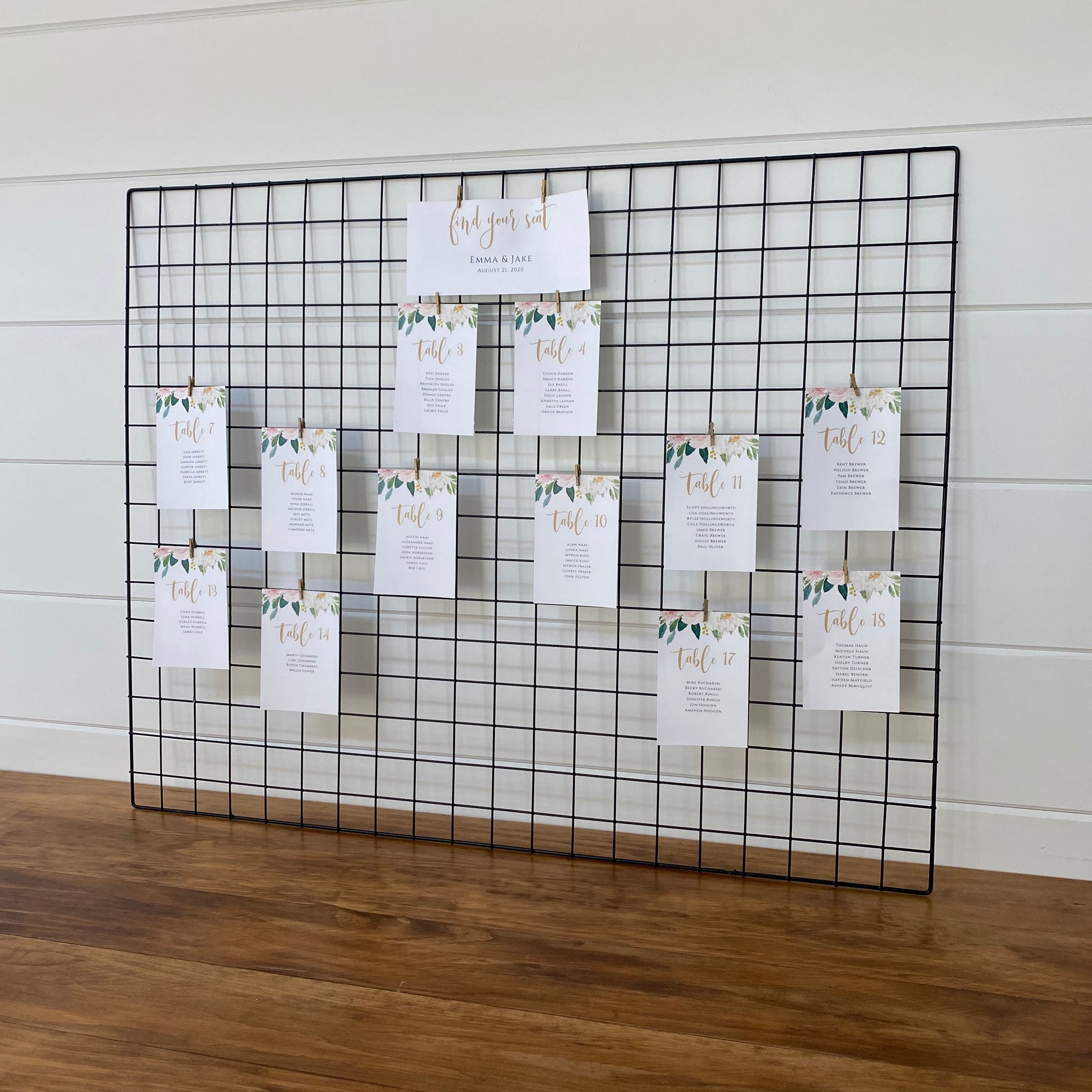 Wedding wire seating chart 60 photos